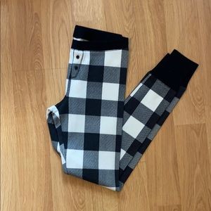 Old Navy Buffalo Plaid Thermal Pants